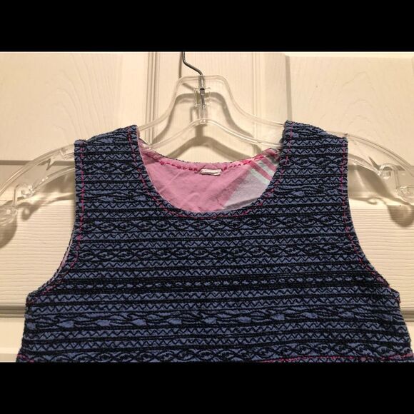 🐰 Tea Collection Pretty Denim & Plaid Reversible Dress, size 8 - Picture 4 of 12